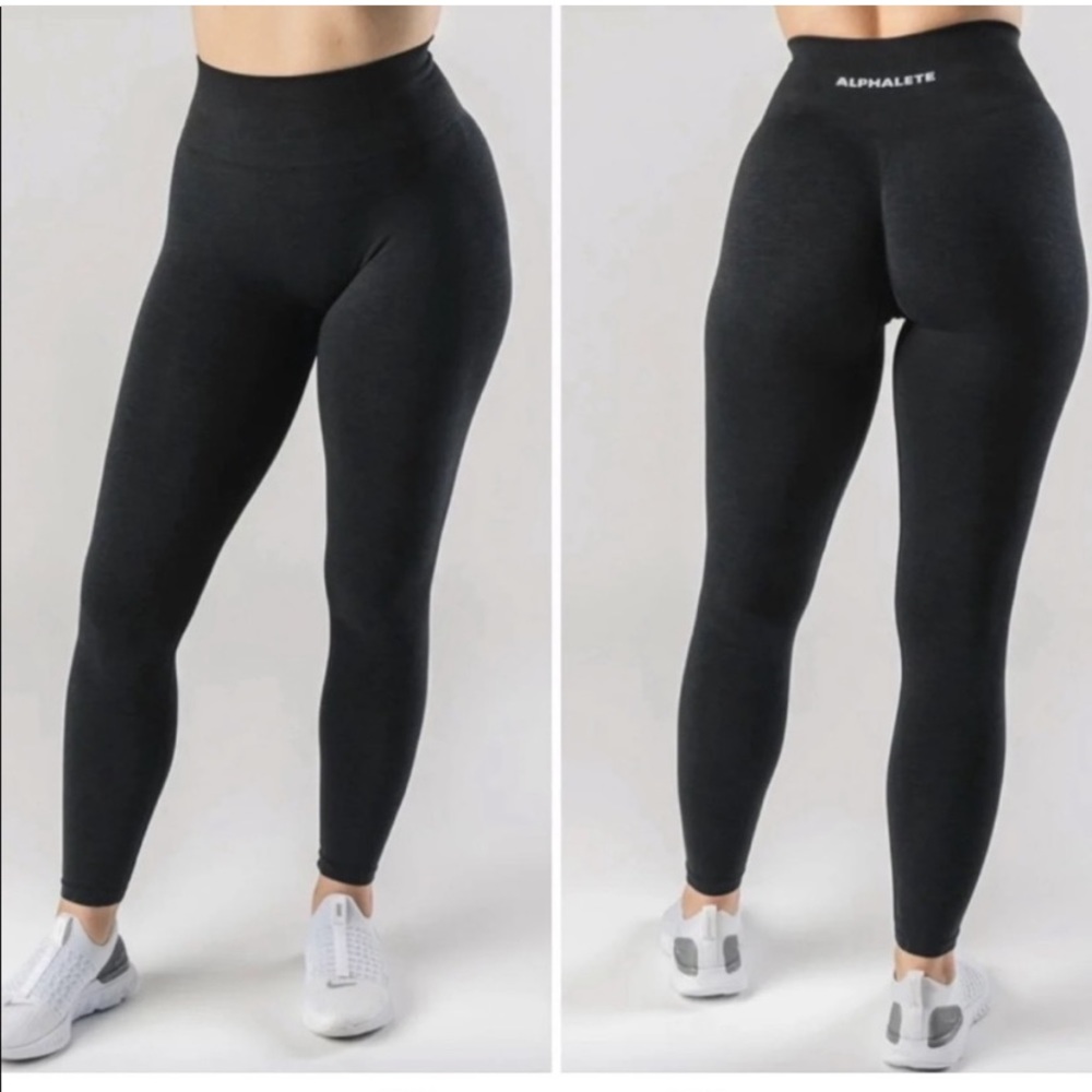 Alphalete Amplify leggings size -S Black Marl